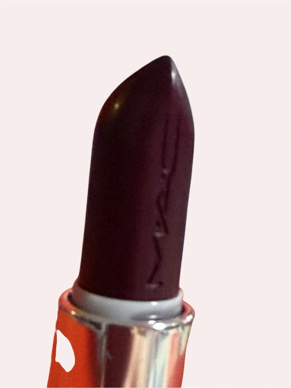 MAC Lustreglass Lipstick in shade, SUCCUMB TO PLUM Deep Plum
